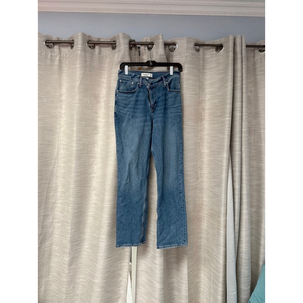 Abercrombie & Fitch Ultra High Rise 90s Straight Jean Curve Love Size 6 S - Picture 4 of 10